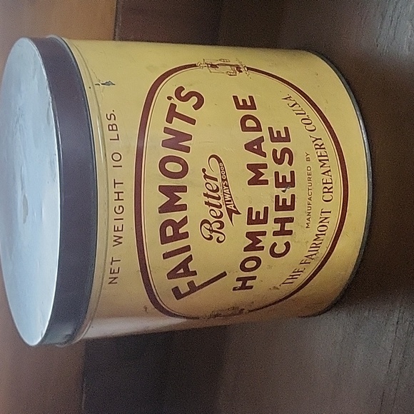 VINTAGE METAL CHEESE TIN - Picture 2 of 7